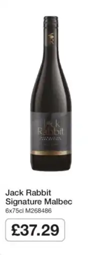 Makro Jack Rabbit Signature Malbec offer