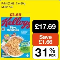 Makro Kellogg's rice Krispies offer