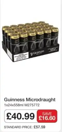Makro Guinness microdraught offer