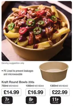 Makro Kraft Round Bowls offer