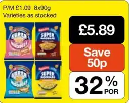 Makro Super noodles offer