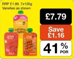Makro Ella's fruit puree offer