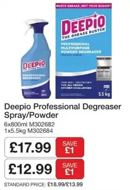 Makro Deepio professional degreaser spray/powder offer