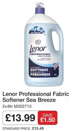 Makro Lenor professional fabric softener sea breeze offer