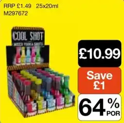 Makro Cool Shot mixer vodka shots offer