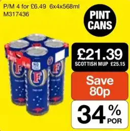 Makro Scottish mup pint cans offer