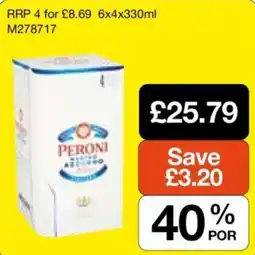 Makro Peroni nastro azzurro offer
