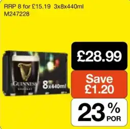 Makro Guinness 8x440ml offer