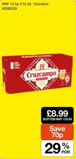 Makro Cruzcampo sevilla offer