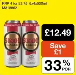 Makro Skol lager offer