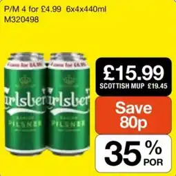 Makro Carlsberg Pilsner offer
