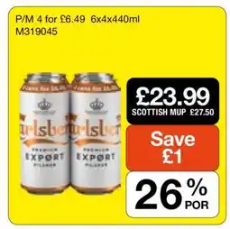 Makro Carlsberg Export Pilsner offer