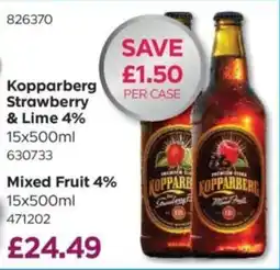 Bestway Kopparberg strawberry & lime offer