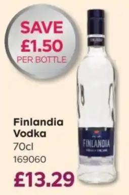 Bestway Finlandia Vodka offer