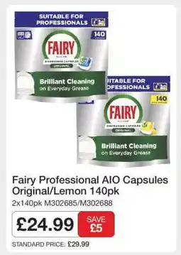 Makro Fairy Professional AIO Capsules Original/Lemon 140pk offer