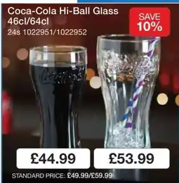Makro Coca-Cola Hi-Ball Glass 46cl/64cl offer