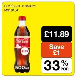 Makro Coca-Cola 12x500ml offer