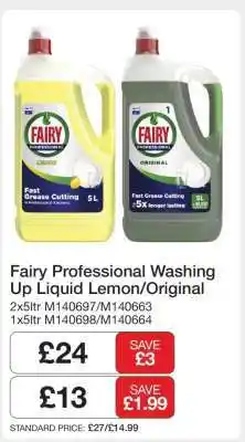 Makro Fairy Professional Washing Up Liquid Lemon/Original offer