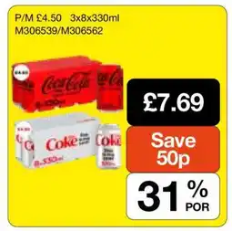 Makro Coca-Cola/Diet Coke offer