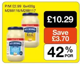 Makro Hellmann's Real/Light Mayonnaise offer