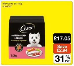 Makro Cesar with Fresh Chicken & Salmon, Rice & Spring Vegetables offer
