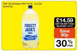 Makro Frosty Jack's Cider offer