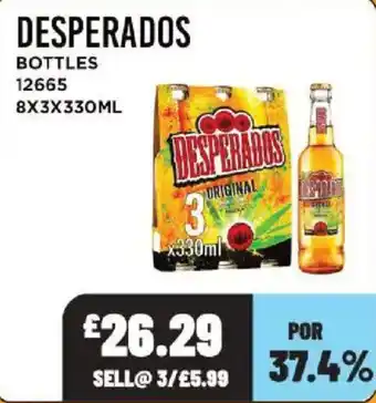 Desperados bottles