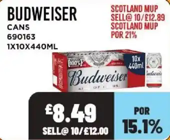 Bestway Budweiser cans offer