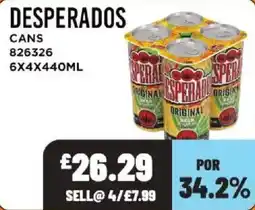 Bestway Desperados cans offer
