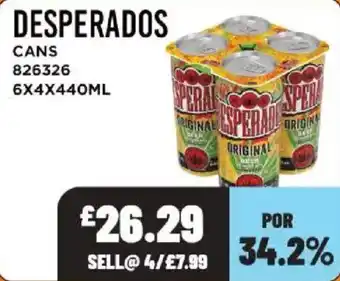 Bestway Desperados cans offer