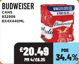Bestway Budweiser cans offer
