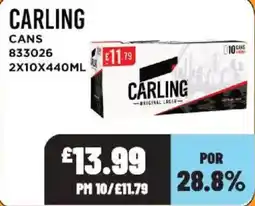 Bestway Carling cans offer