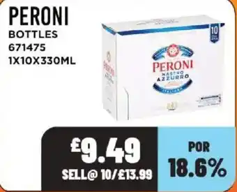 Bestway Peroni bottles offer