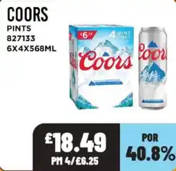 Bestway Coors pints offer