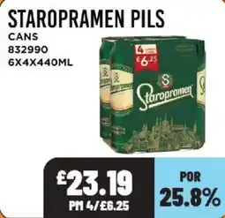 Bestway Staropramen pils offer