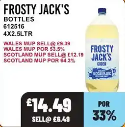 Bestway Frosty Jack's cider bottles offer