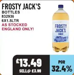 Bestway Frosty Jack's cider offer