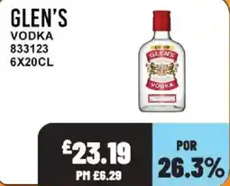 Bestway Glen's vodka offer