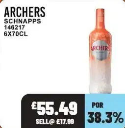 Bestway Archers schnapps offer