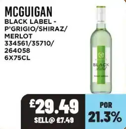 Bestway Mcguigan black label offer