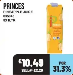 Bestway Princes pineapple juice offer
