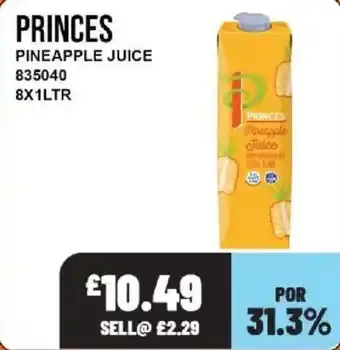 Bestway Princes pineapple juice offer
