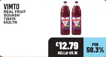 Bestway Vimto real fruit squash offer