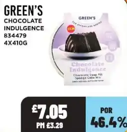 Bestway Green's chocolate indulgence offer