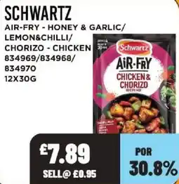 Bestway Schwartz air fry chicken & chorizo recipe mix offer