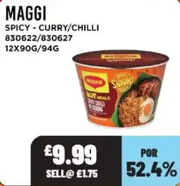 Bestway Maggi spicy curry/chilli offer