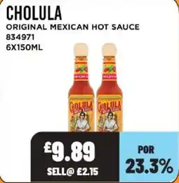 Bestway Cholula original mexican hot sauce offer