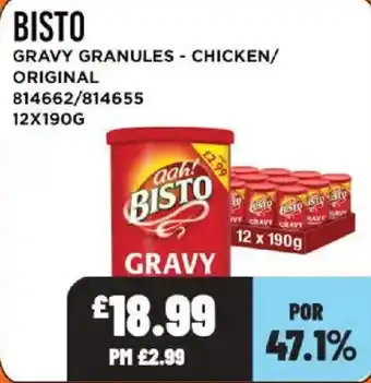 Bestway Bisto gravy granules offer