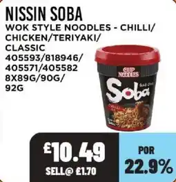 Bestway Nissin soba wok style noodles offer