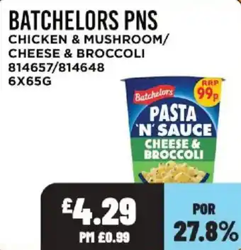 Bestway Batchelors pasta n' sauce cheese & broccoli offer